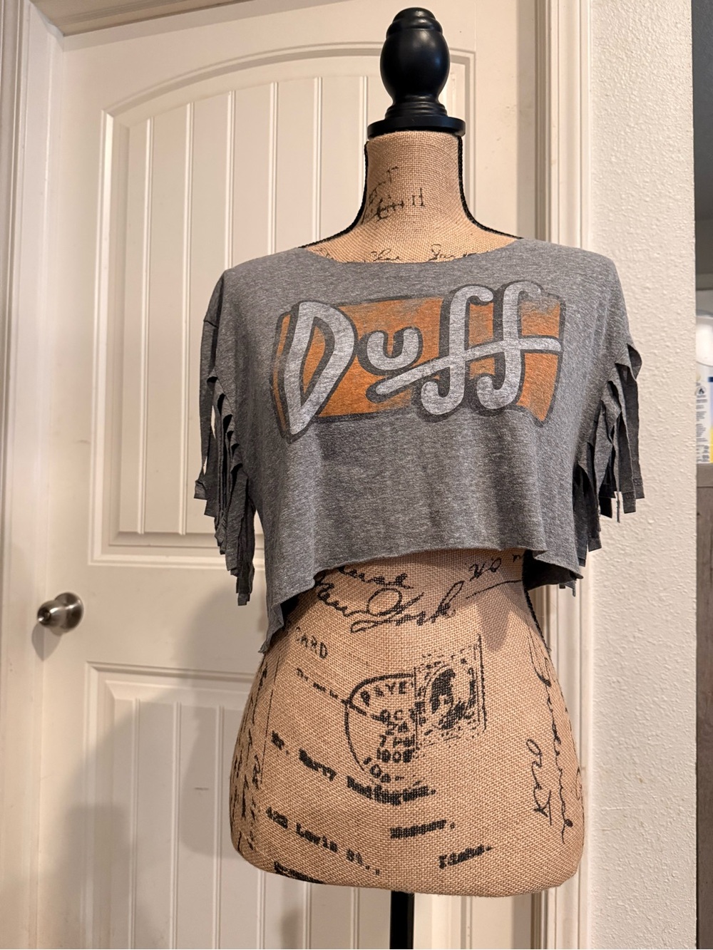 Duff Fringe Crop Top Medium